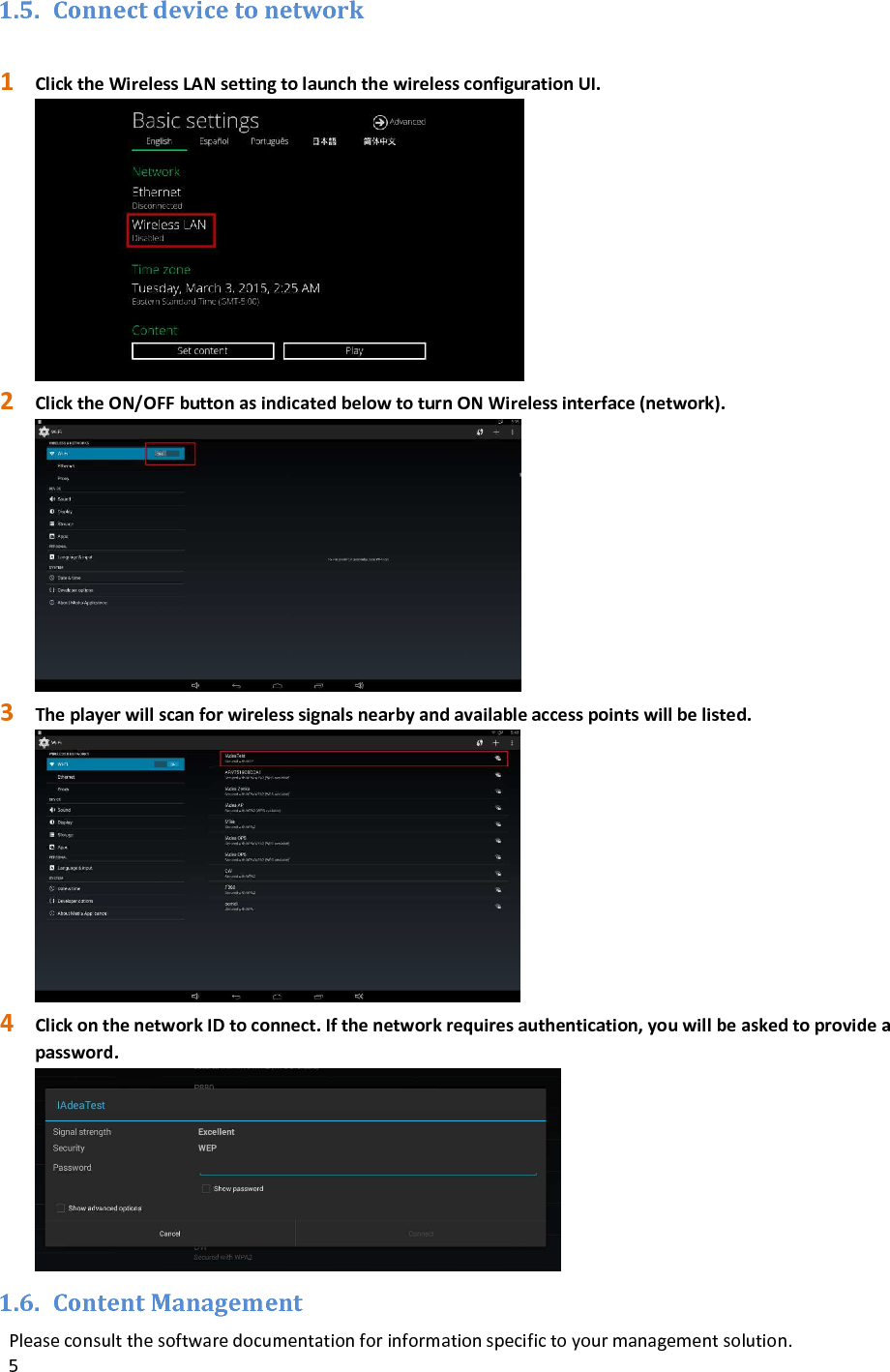 Page 8 of IAdea IAD18001 Smart Signboard User Manual manual