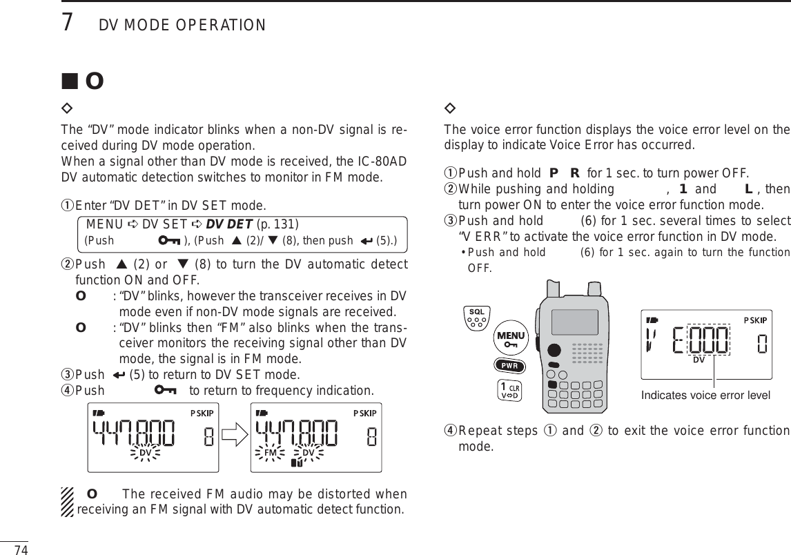 Page 22 of ICOM orporated 315500 VHF/UHF Amateur Transceiver User Manual 2