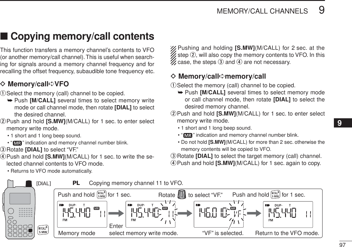 Page 45 of ICOM orporated 315500 VHF/UHF Amateur Transceiver User Manual 2