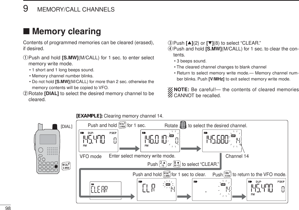 Page 46 of ICOM orporated 315500 VHF/UHF Amateur Transceiver User Manual 2