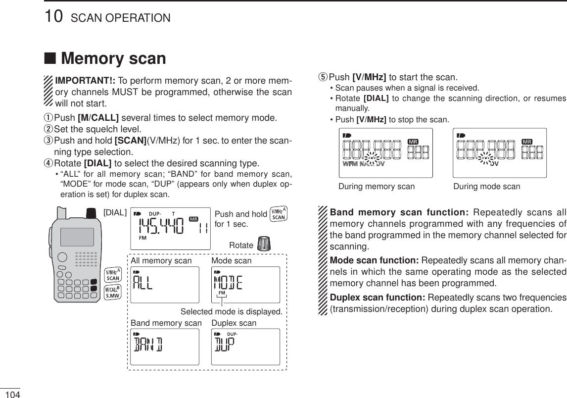 Page 52 of ICOM orporated 315500 VHF/UHF Amateur Transceiver User Manual 2