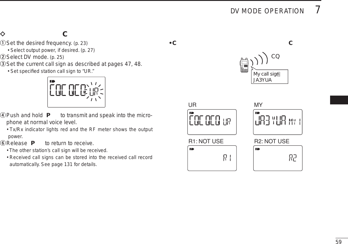 Page 7 of ICOM orporated 315500 VHF/UHF Amateur Transceiver User Manual 2