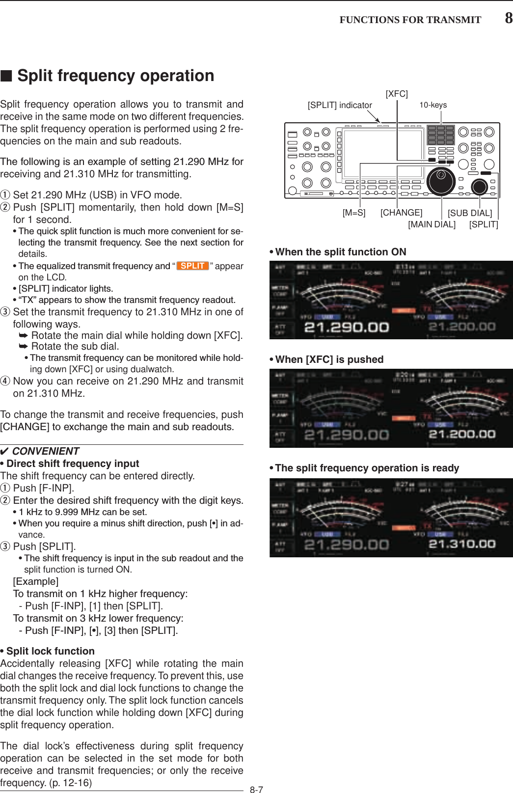 Page 57 of ICOM orporated 361500 HF/50 MHz Transceiver User Manual 