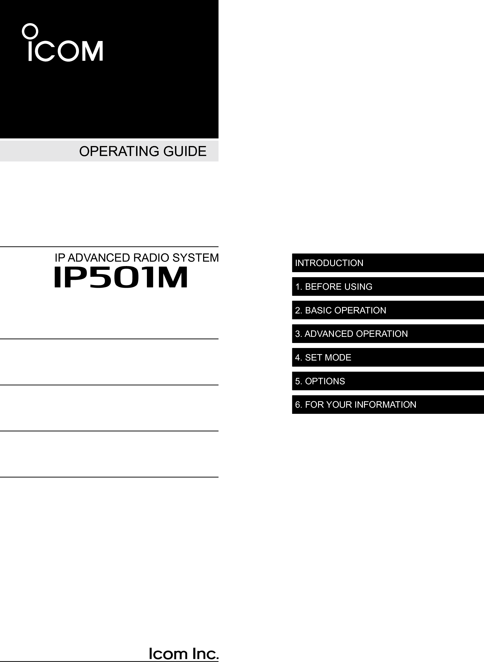 orporated 382500 IP Advanced Radio System User Manual VE PG4