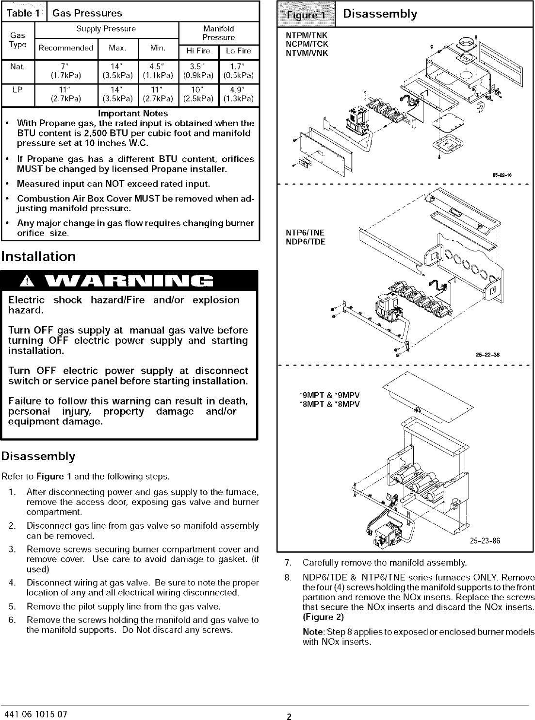 Page 2 of 7 - ICP C8MPT100F14A1 User Manual  90+ 2-STAGE & MULTI-SPEED BLOWER GAS FURNACE - Manuals And Guides L0502518
