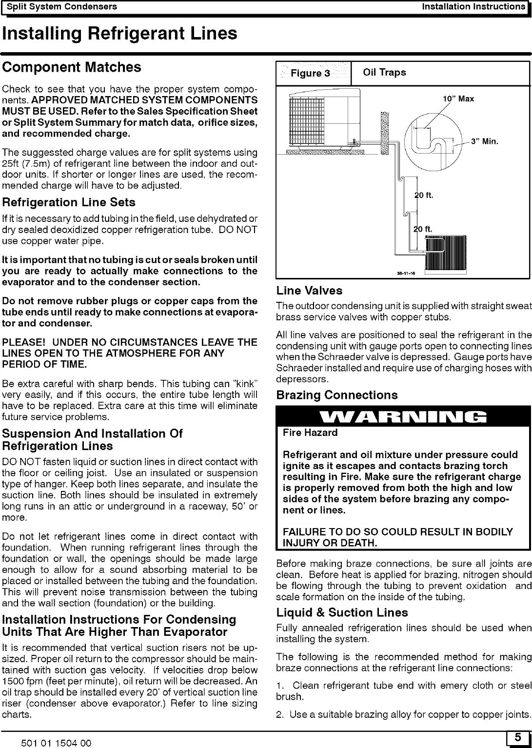 Page 5 of 11 - ICP CAC236AKA1 User Manual  CONDENSING UNIT - Manuals And Guides L0523207