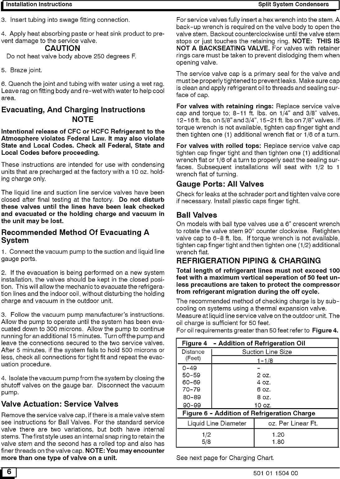 Page 6 of 11 - ICP CAC236AKA1 User Manual  CONDENSING UNIT - Manuals And Guides L0523207