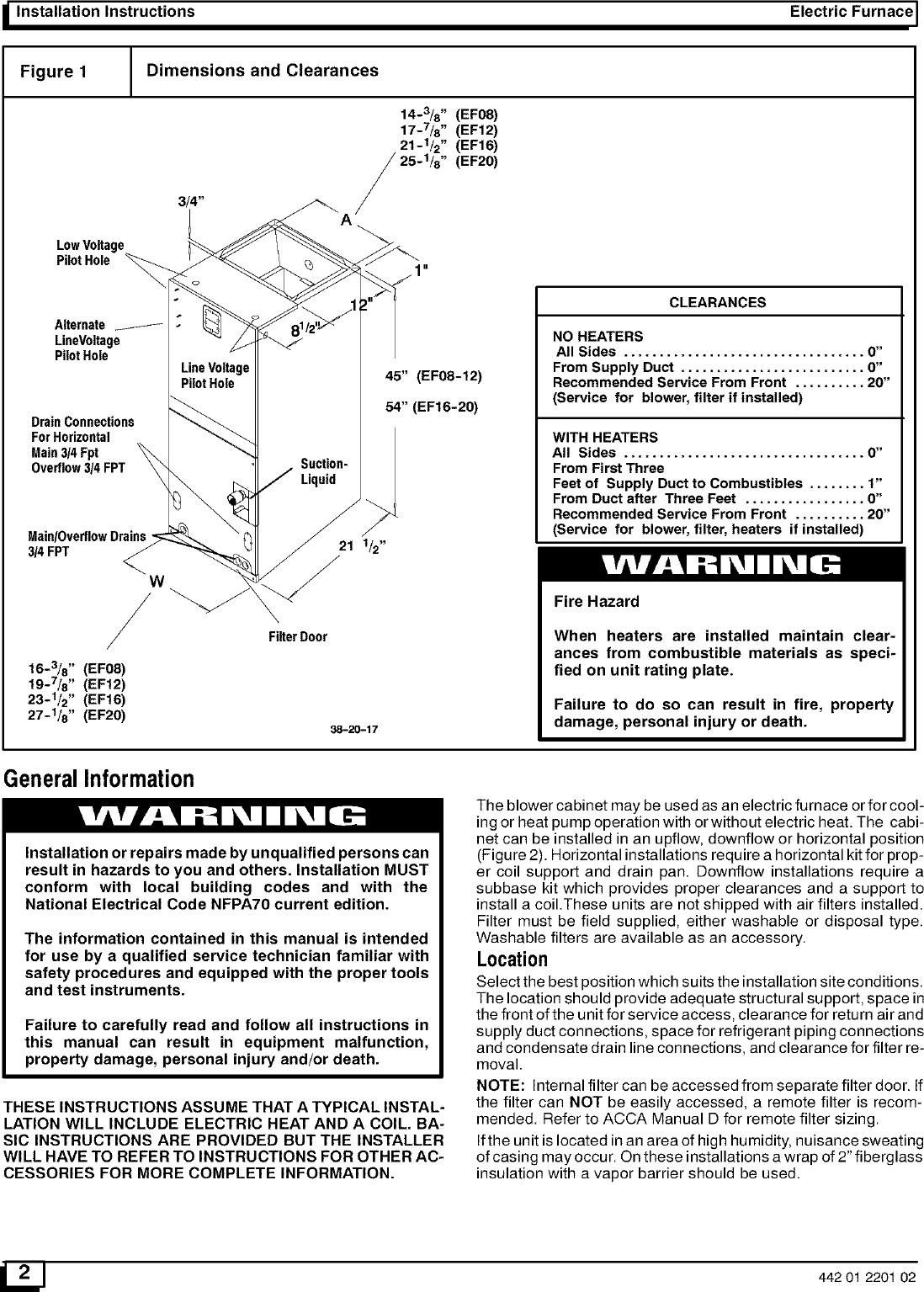 ICP EF08B1500A1 User Manual AIR HANDLER Manuals And Guides L0504442