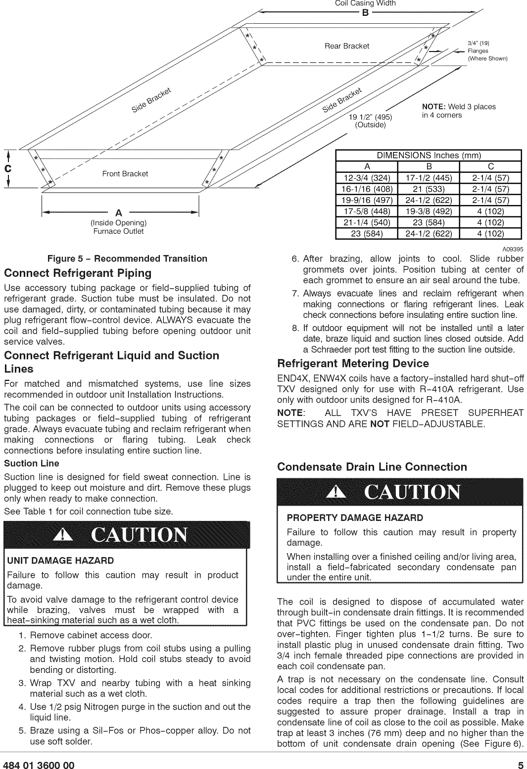 Page 5 of 7 - ICP ENA4X18C14A1 User Manual  EVAP COIL - Manuals And Guides 1206618L