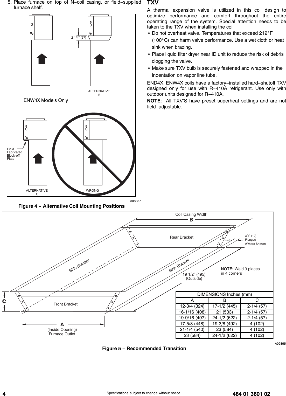 Page 4 of 6 - ICP END4X36L17A1 48401360102 User Manual  EVAPORATOR COILS - Manuals And Guides 1709106L