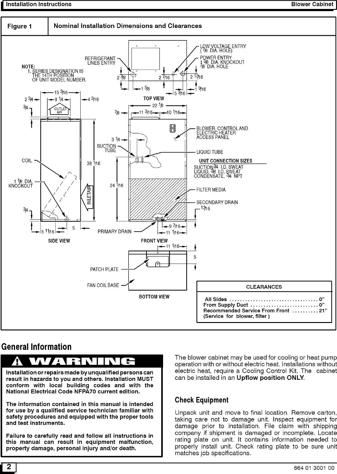 Page 2 of 8 - ICP FWM2400A1 User Manual  AIR HANDLER - Manuals And Guides L0502487