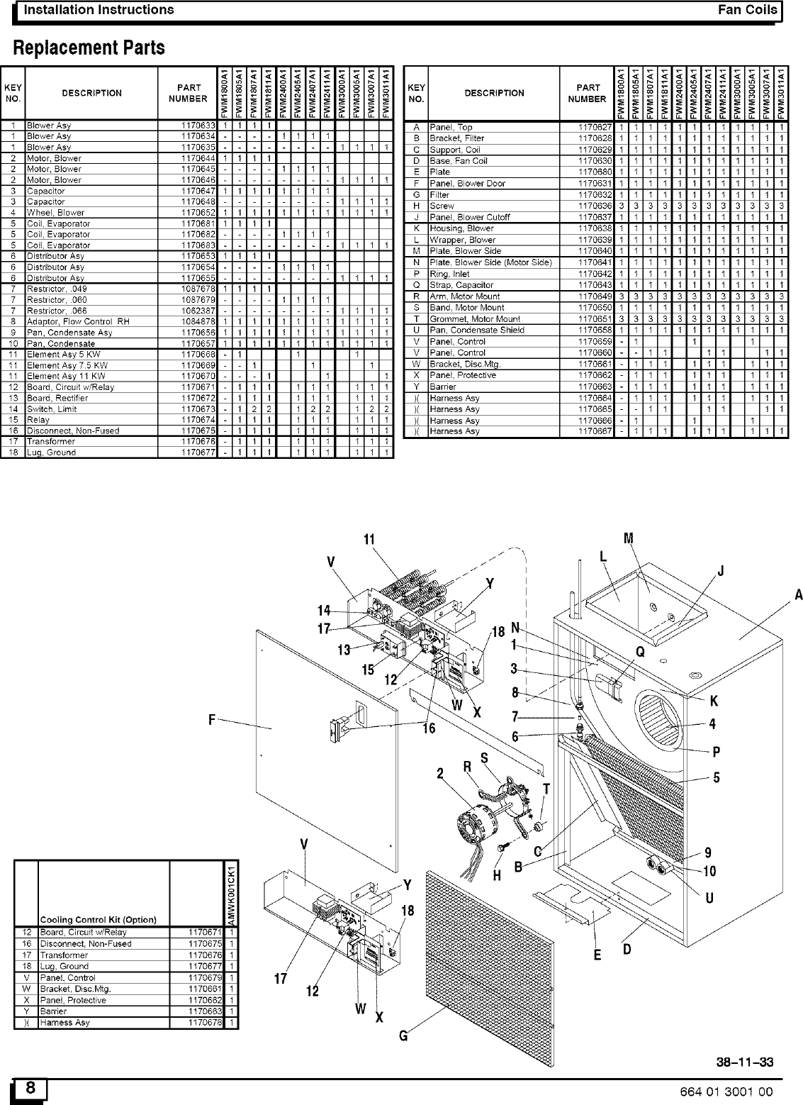 Page 8 of 8 - ICP FWM2400A1 User Manual  AIR HANDLER - Manuals And Guides L0502487