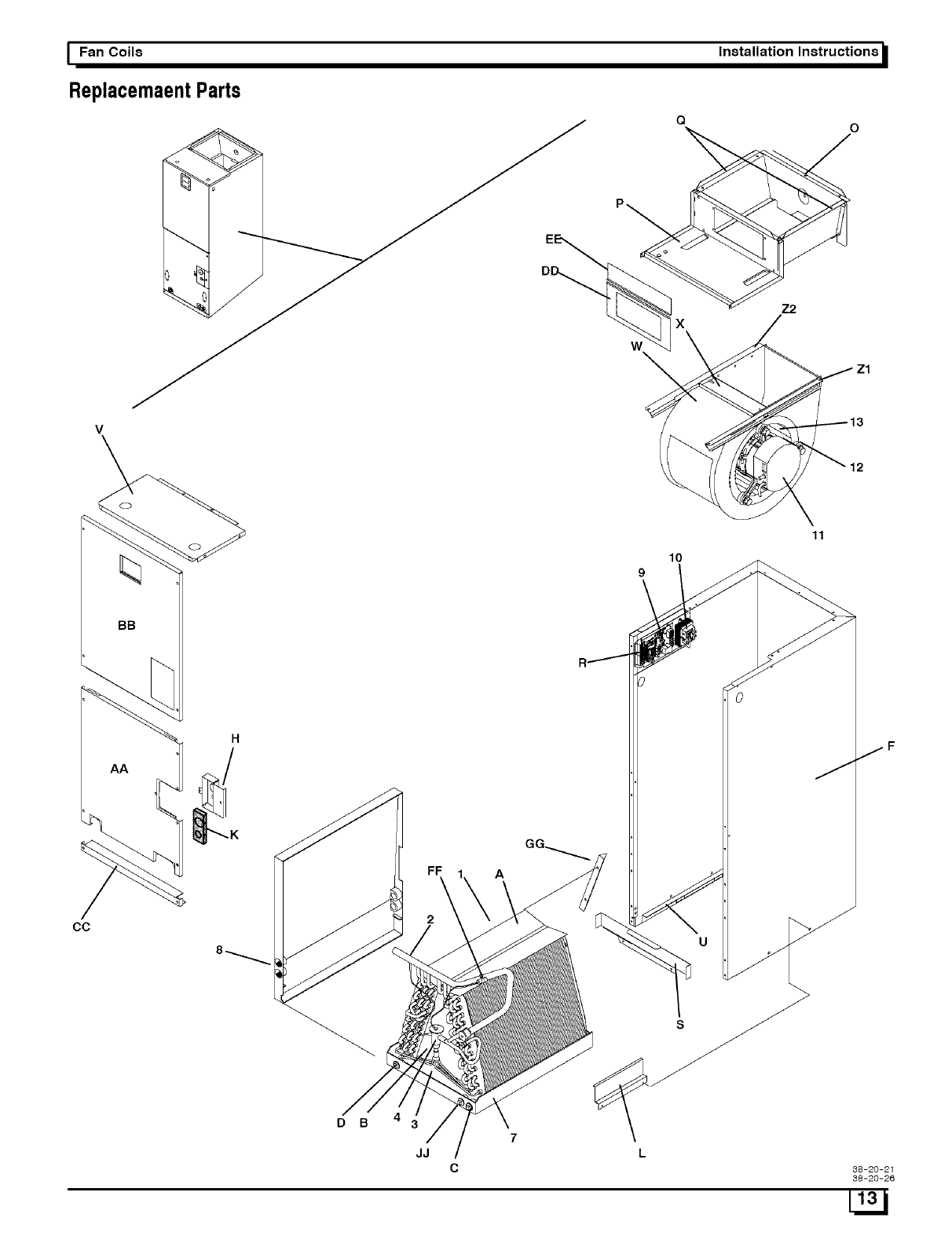 ICP Air Handler (indoor Blower&evap) Manual L0502497