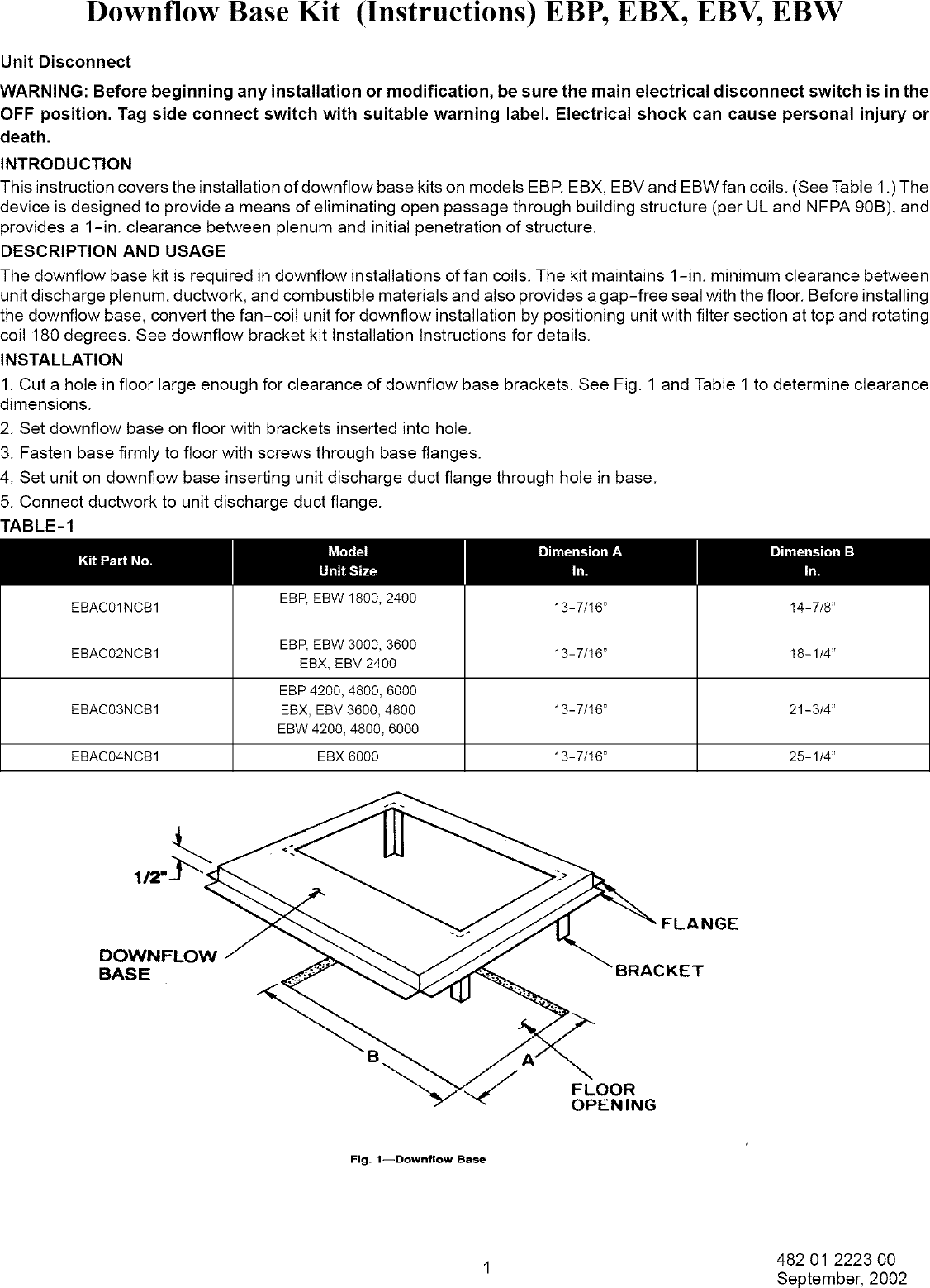 Page 1 of 1 - ICP  Evaporator Coils Manual L0502508