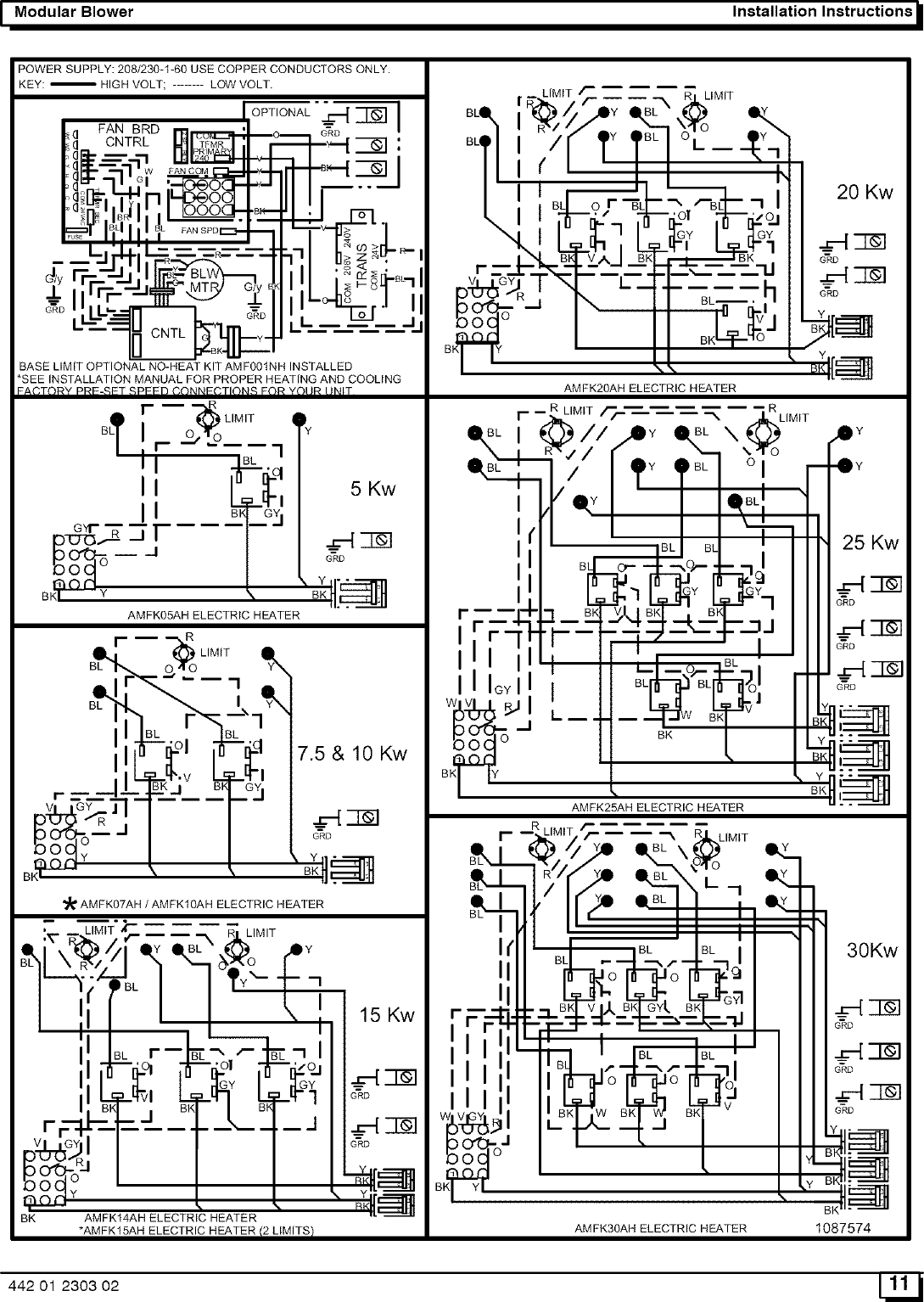 Page 11 of 12 - ICP  Air Handler (indoor Blower&evap) Manual L0523222