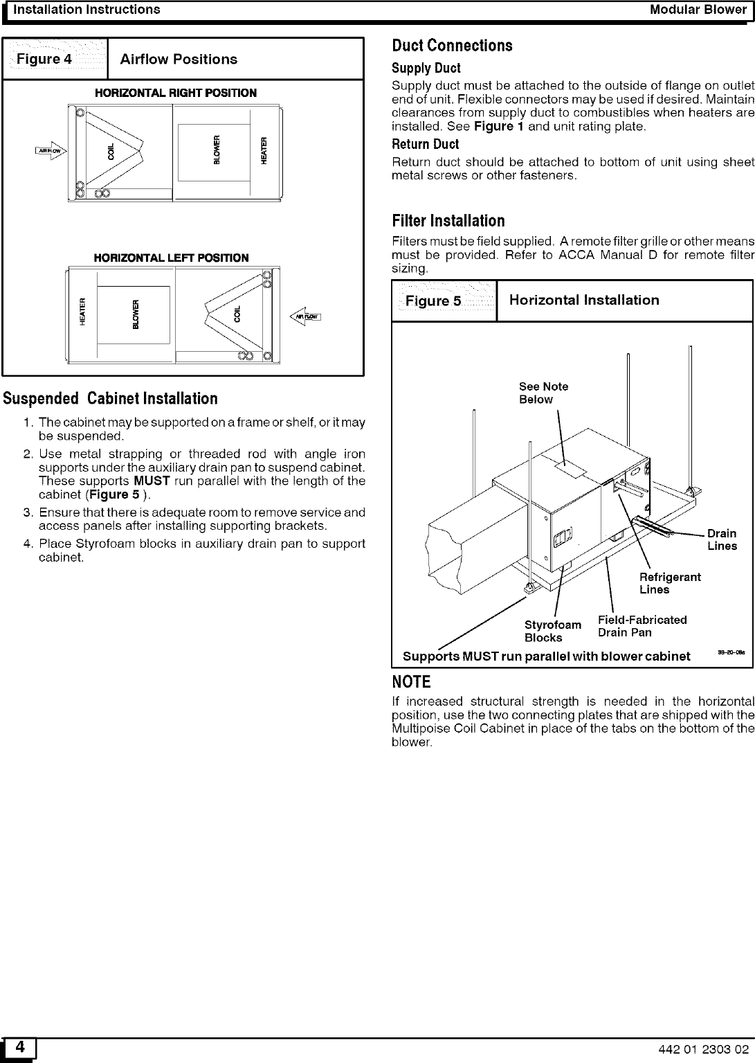 Page 4 of 12 - ICP  Air Handler (indoor Blower&evap) Manual L0523222