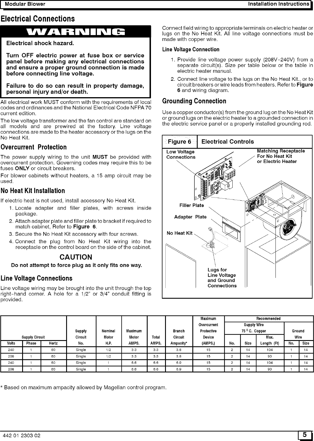 Page 5 of 12 - ICP  Air Handler (indoor Blower&evap) Manual L0523222