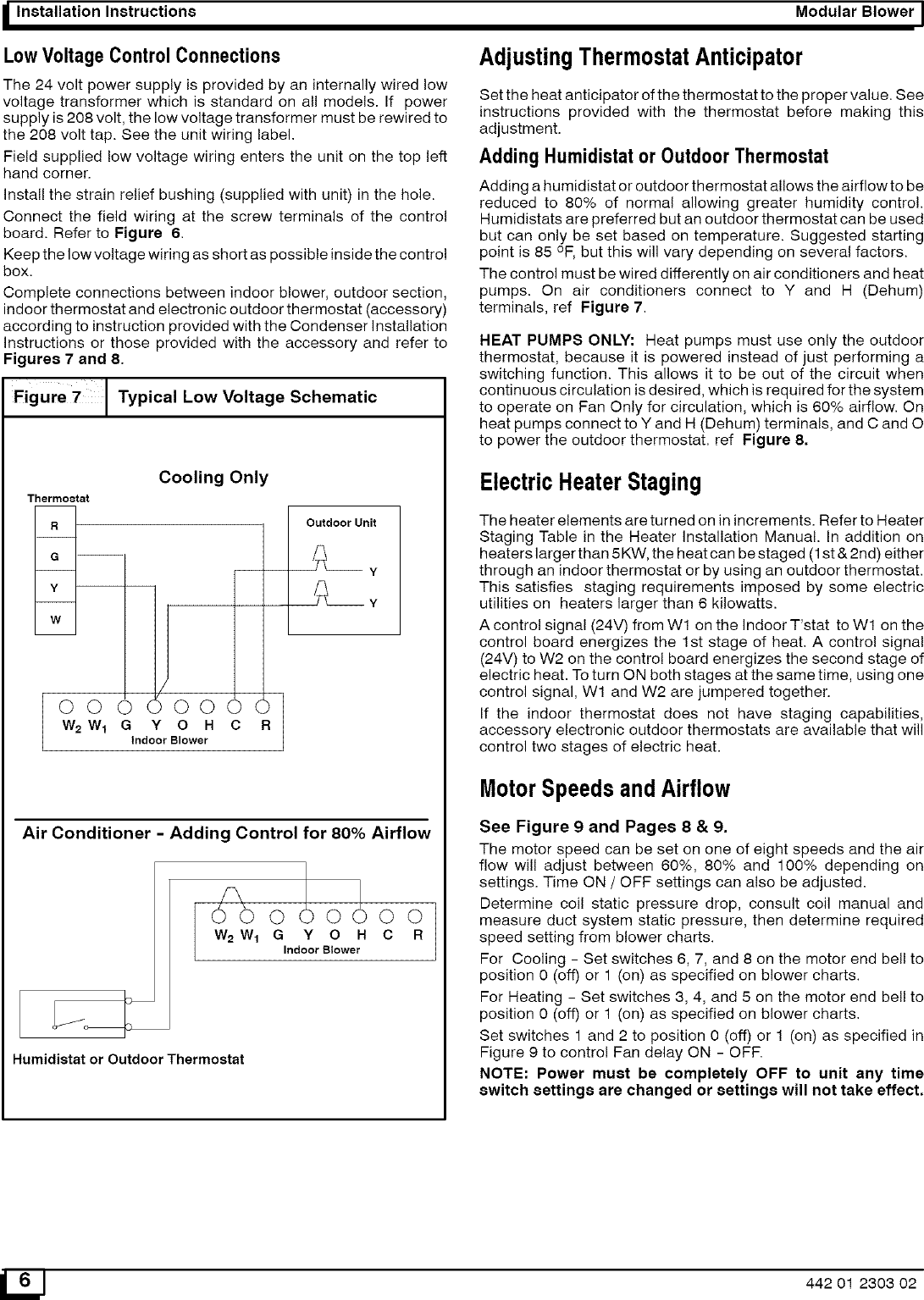 Page 6 of 12 - ICP  Air Handler (indoor Blower&evap) Manual L0523222