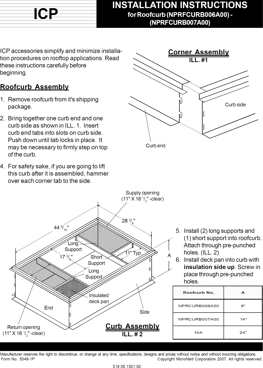 Page 1 of 4 - ICP  Controls And HVAC Accessories Manual L0909201