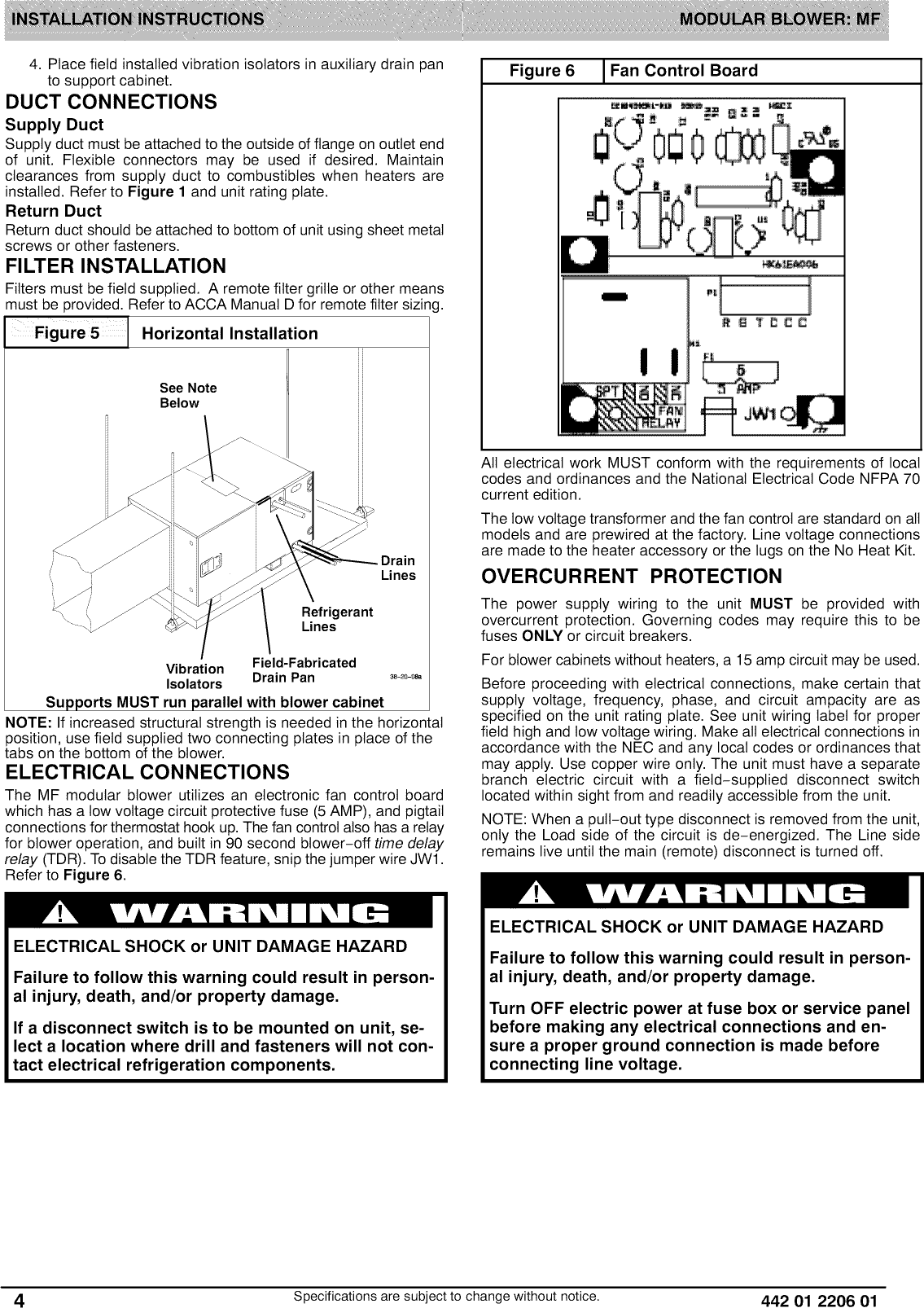 ICP Air Handler (indoor Blower&evap) Manual L0909283
