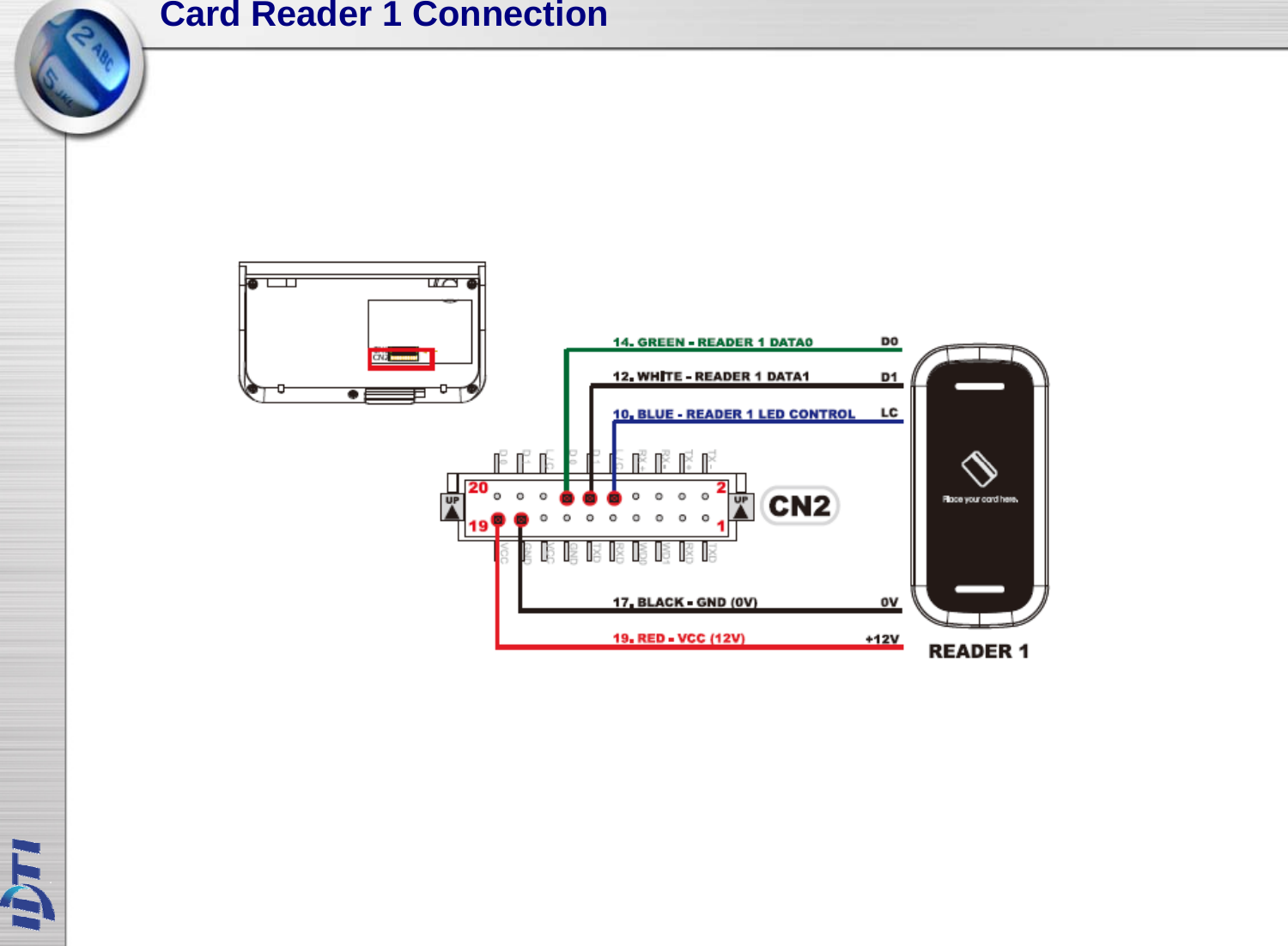 Card Reader 1 Connection