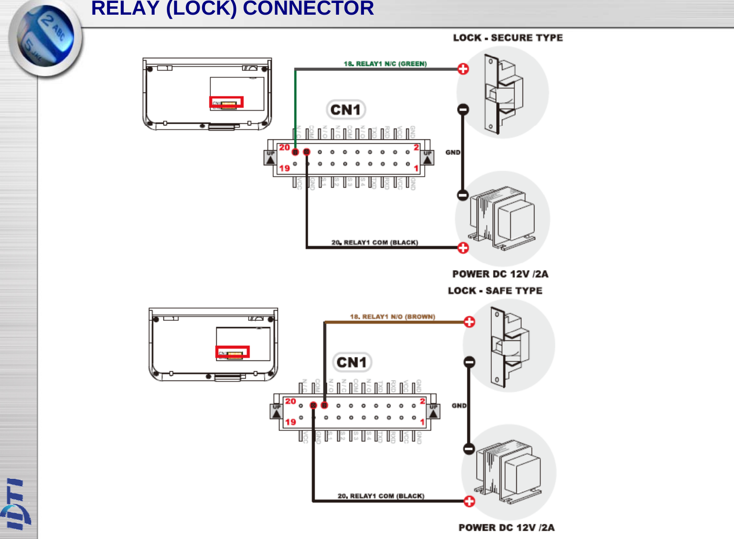 RELAY (LOCK) CONNECTOR