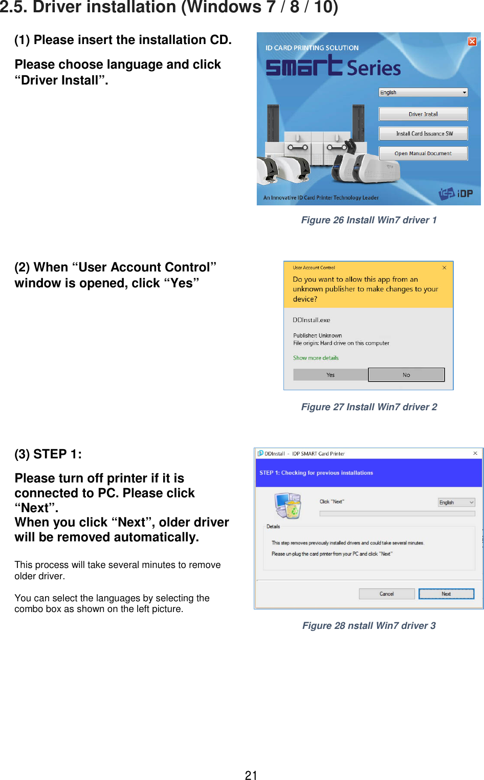 Page 21 of IDP SMART-31 Card Printer User Manual 