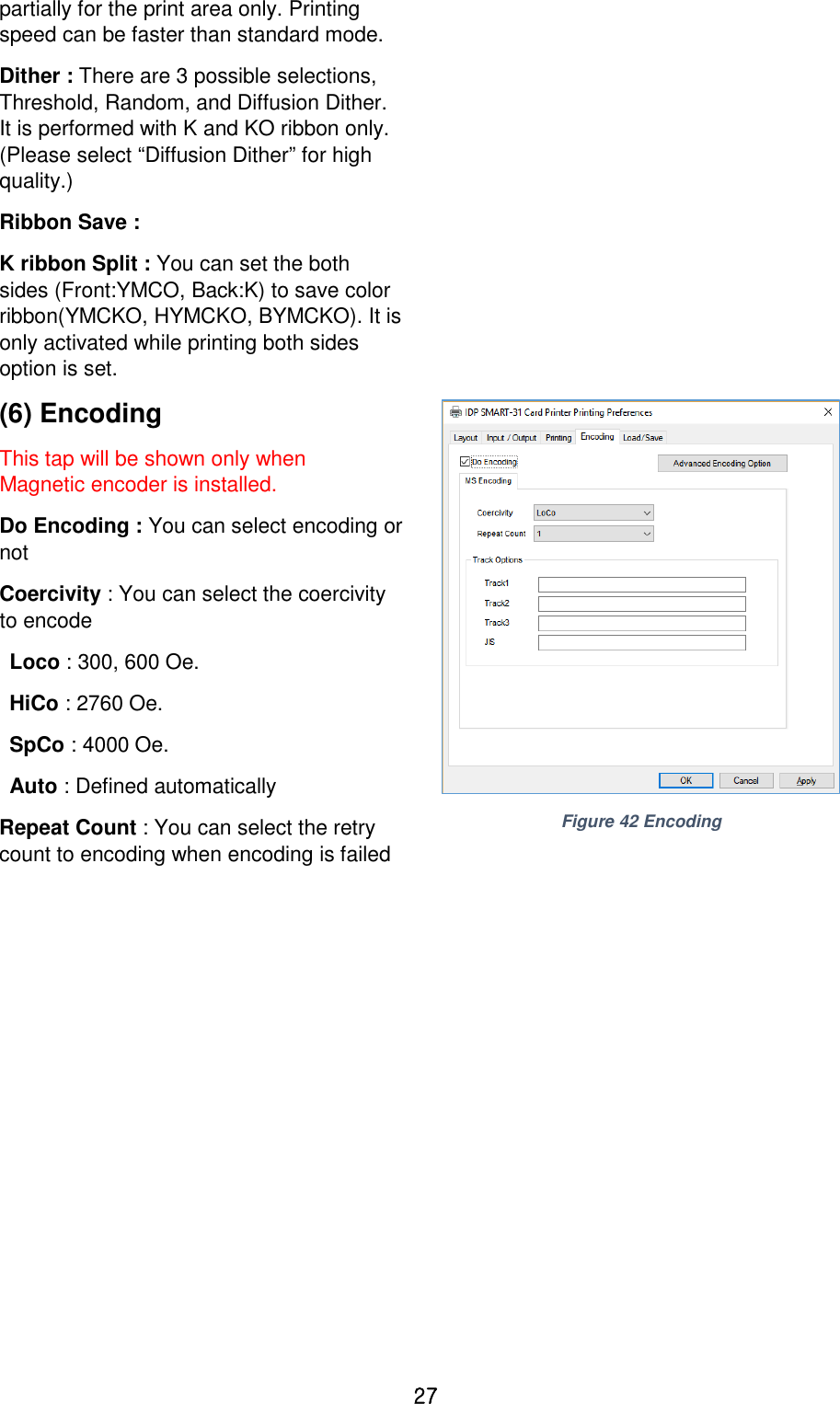 Page 27 of IDP SMART-31 Card Printer User Manual 