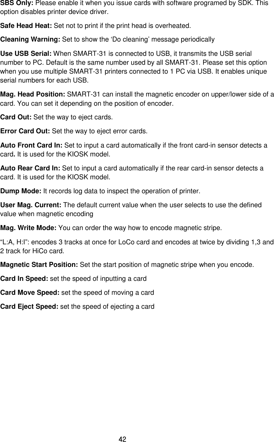 Page 42 of IDP SMART-31 Card Printer User Manual 