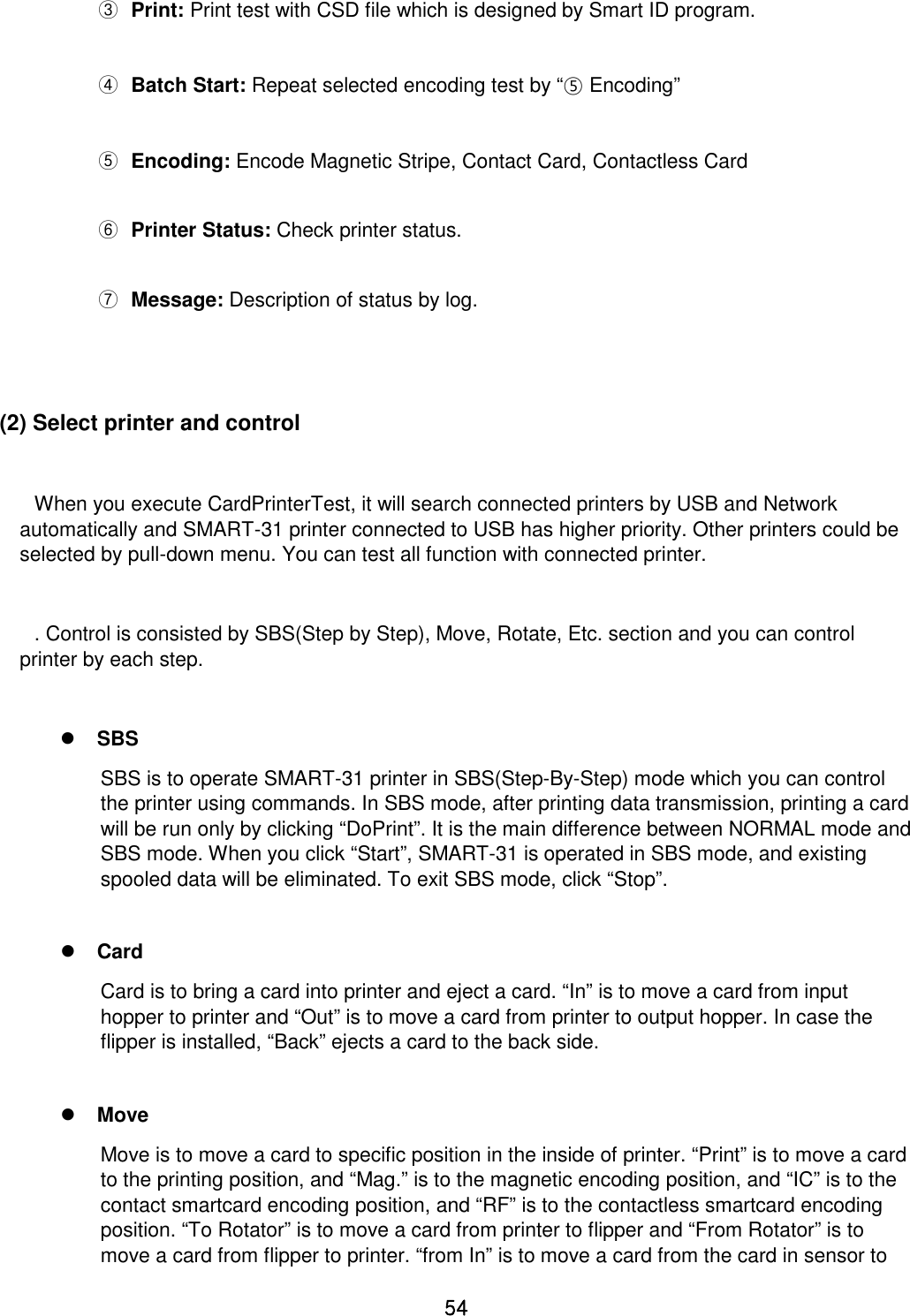 Page 54 of IDP SMART-31 Card Printer User Manual 