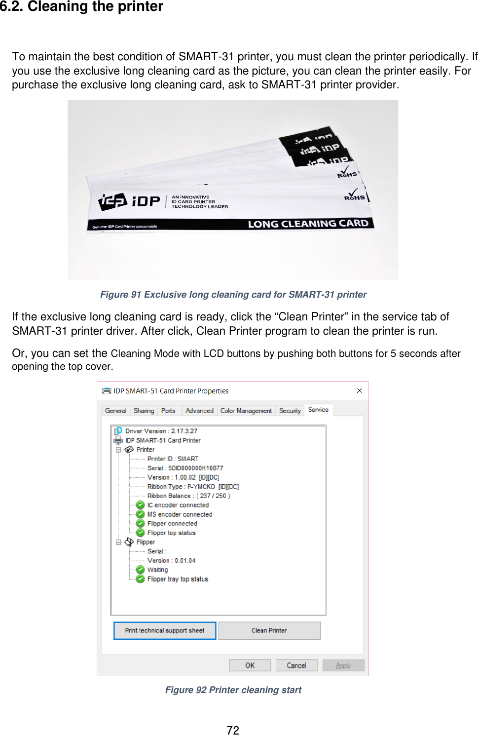 Page 72 of IDP SMART-31 Card Printer User Manual 