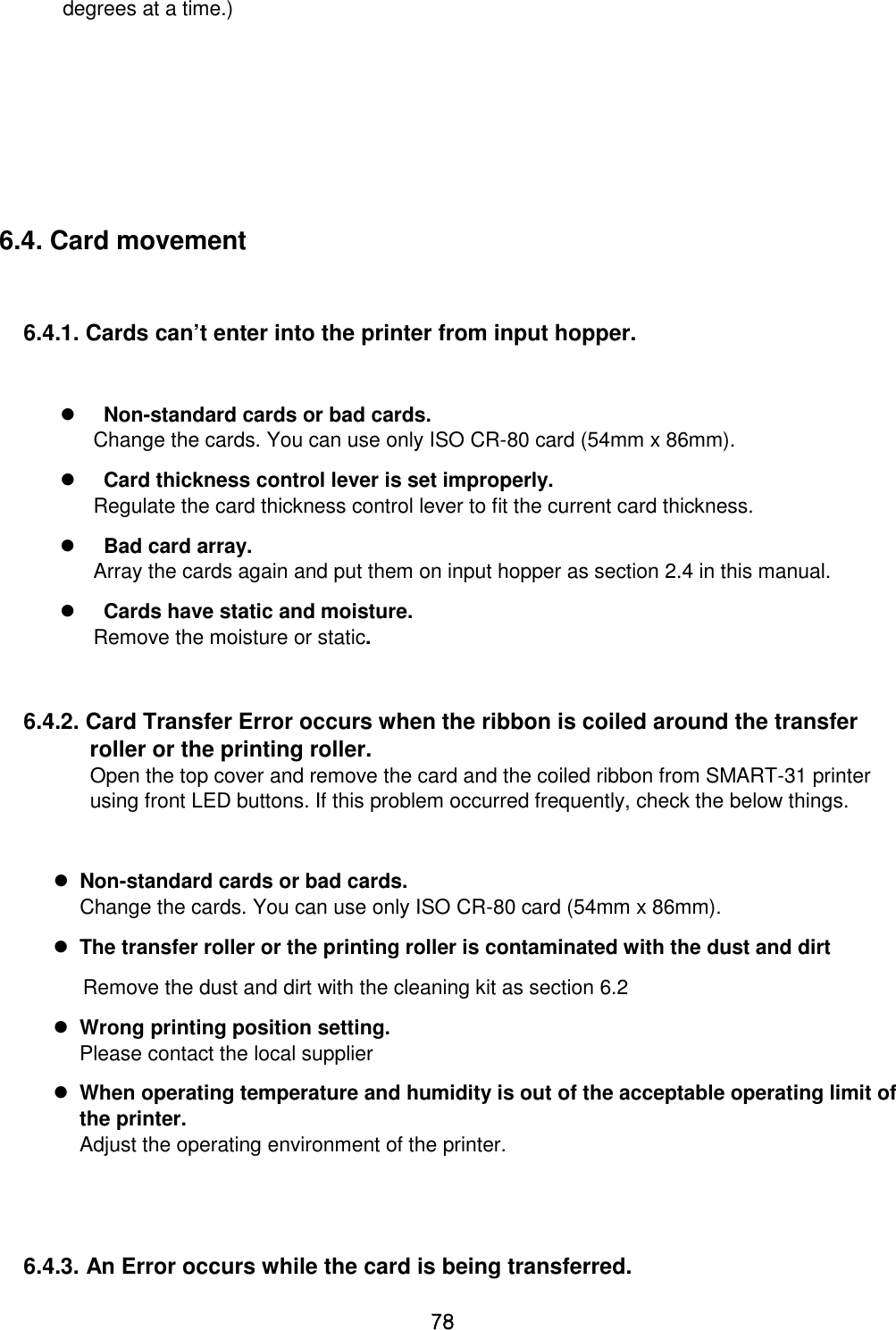 Page 78 of IDP SMART-31 Card Printer User Manual 