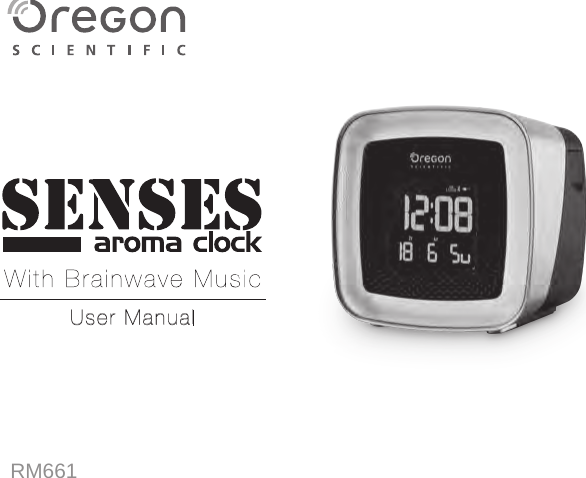 Page 1 of IDT Technology RM661-01 SENSES Aroma Clock With Brain Music User Manual 