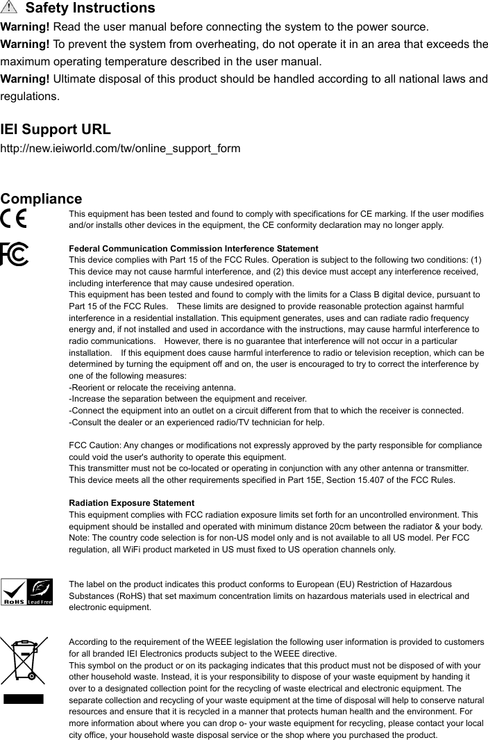 Page 6 of IEI Integration AFOBOT Smart Video Device User Manual ICE 9152 9102
