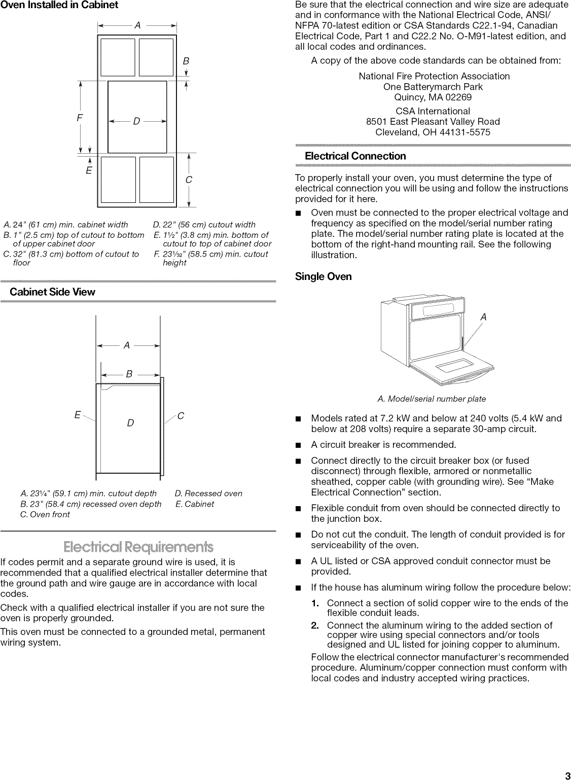 Page 3 of 12 - IKEA  Built In Oven, Electric Manual L0905140