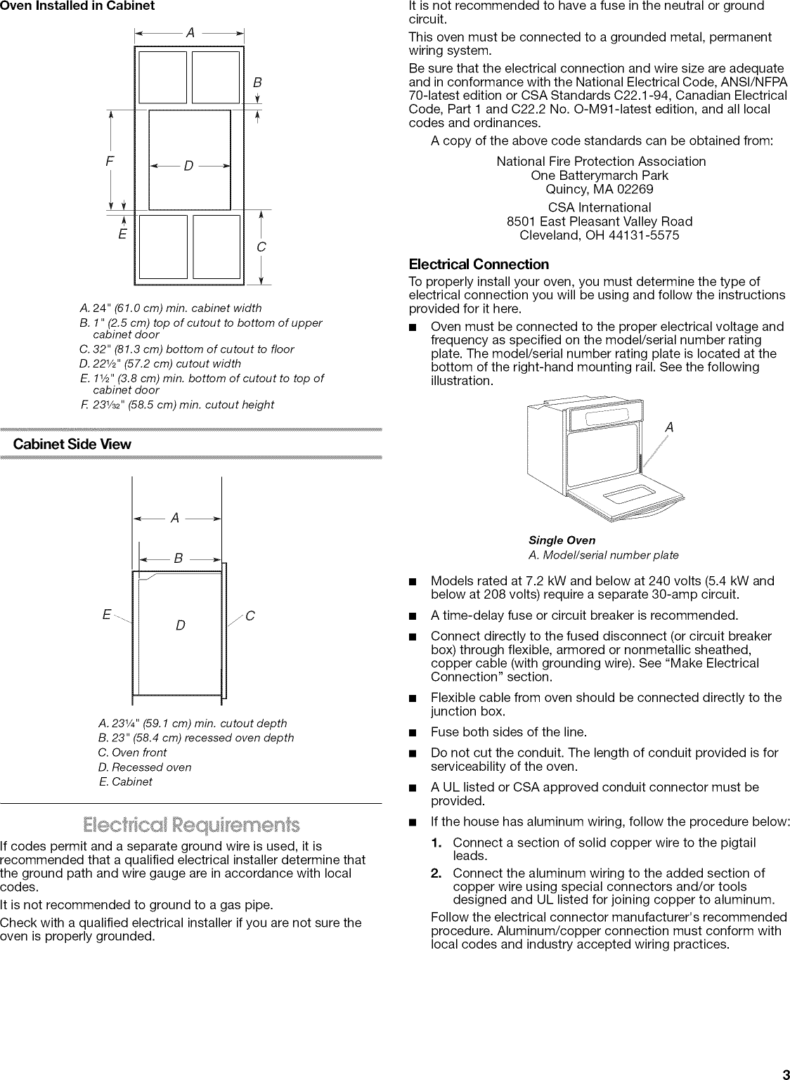 Page 3 of 12 - IKEA  Built In Oven, Electric Manual L0905143