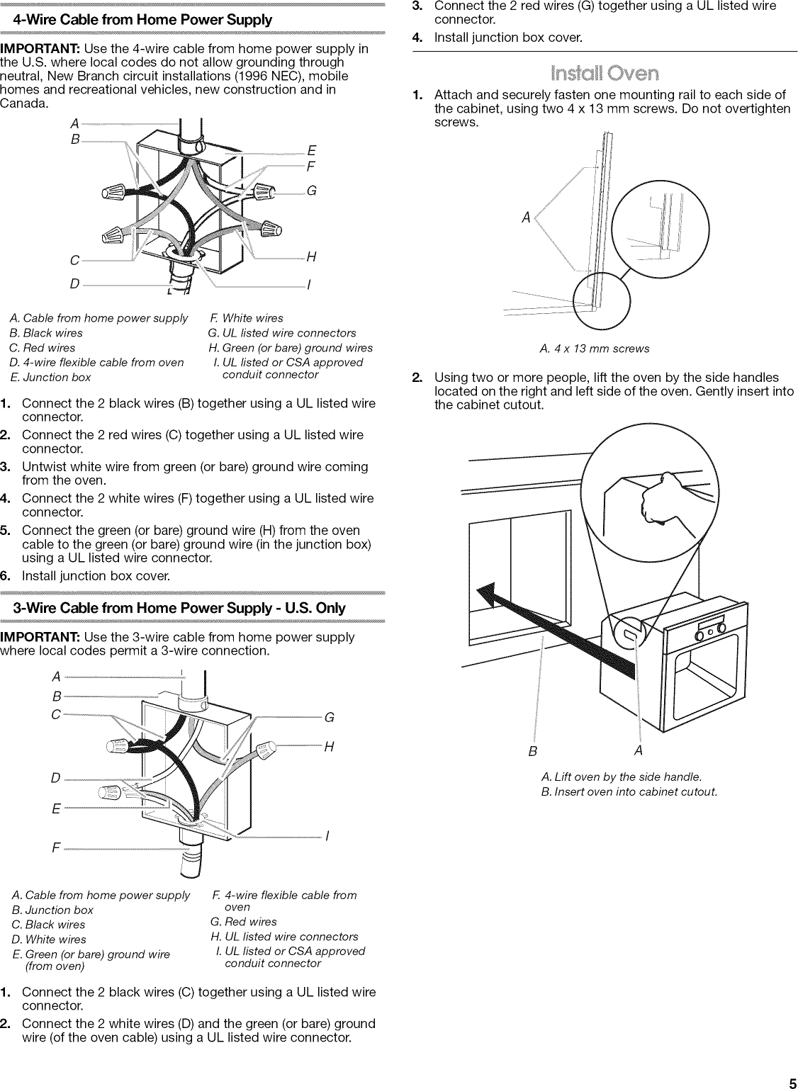 Page 5 of 12 - IKEA  Built In Oven, Electric Manual L0905143