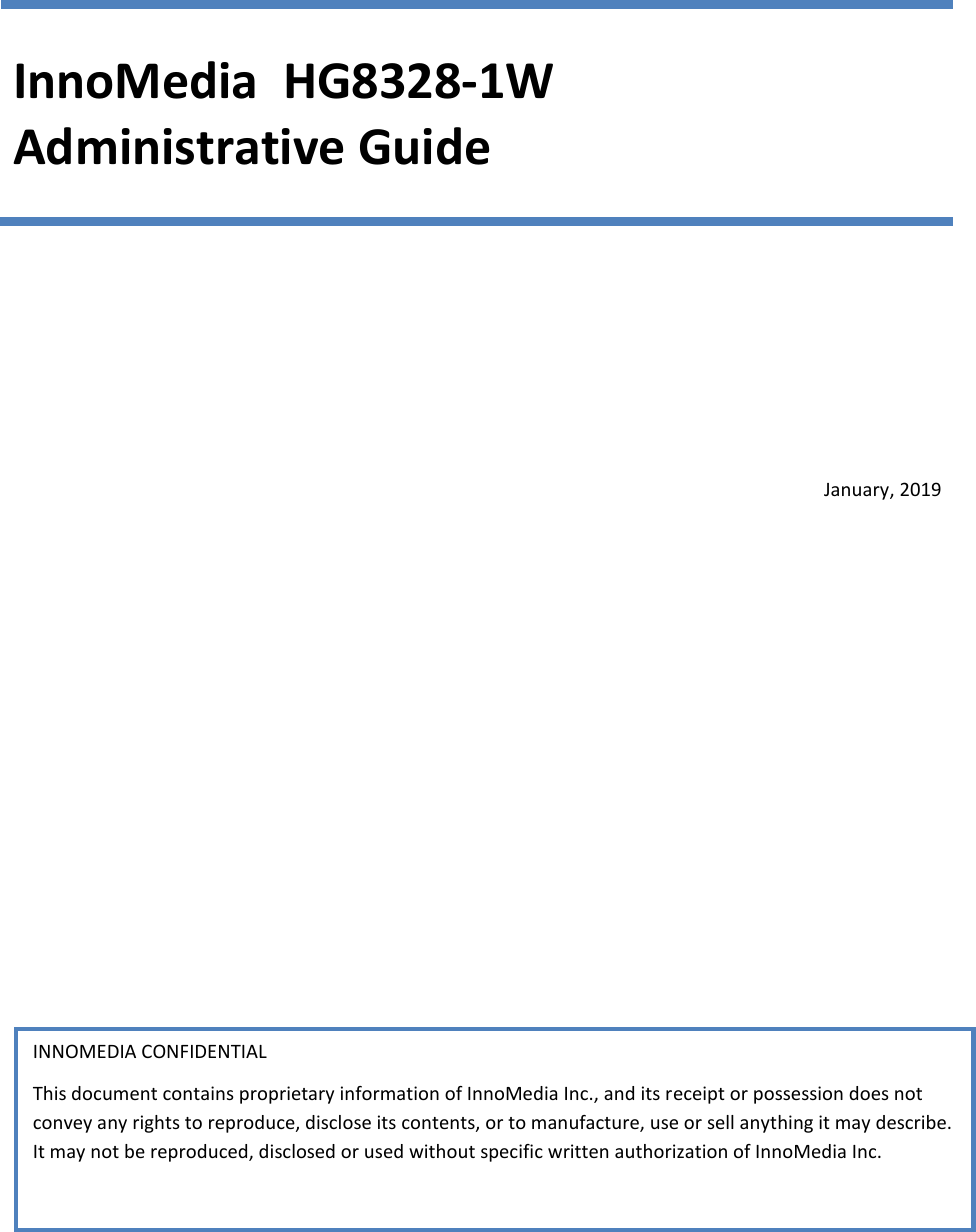 Page 1 of INNOMEDIA TECHNOLOGY HG-W-B03-0001 Smart Speakerphone User Manual