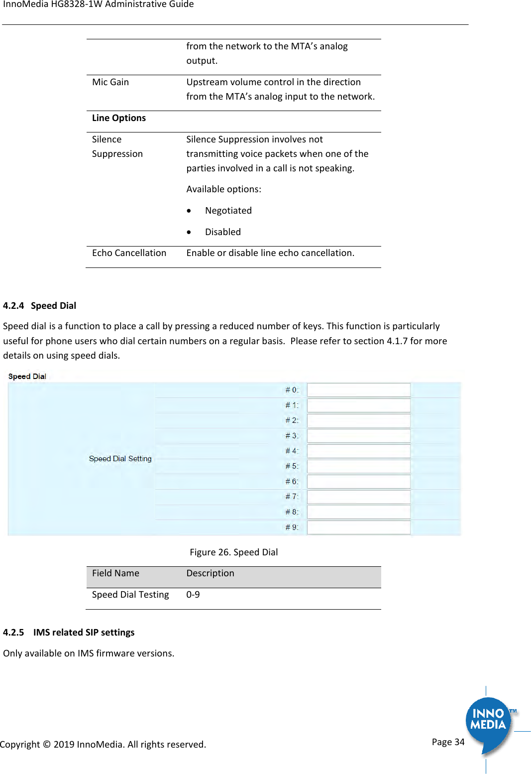 Page 34 of INNOMEDIA TECHNOLOGY HG-W-B03-0001 Smart Speakerphone User Manual