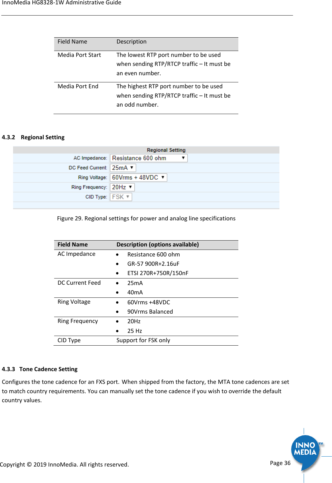 Page 36 of INNOMEDIA TECHNOLOGY HG-W-B03-0001 Smart Speakerphone User Manual