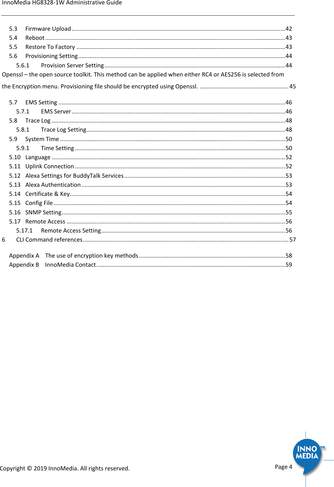 Page 4 of INNOMEDIA TECHNOLOGY HG-W-B03-0001 Smart Speakerphone User Manual