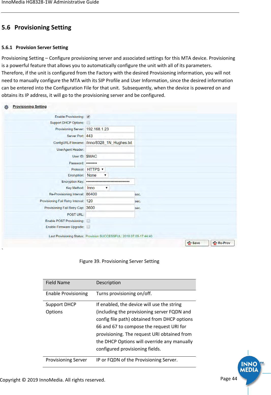 Page 44 of INNOMEDIA TECHNOLOGY HG-W-B03-0001 Smart Speakerphone User Manual