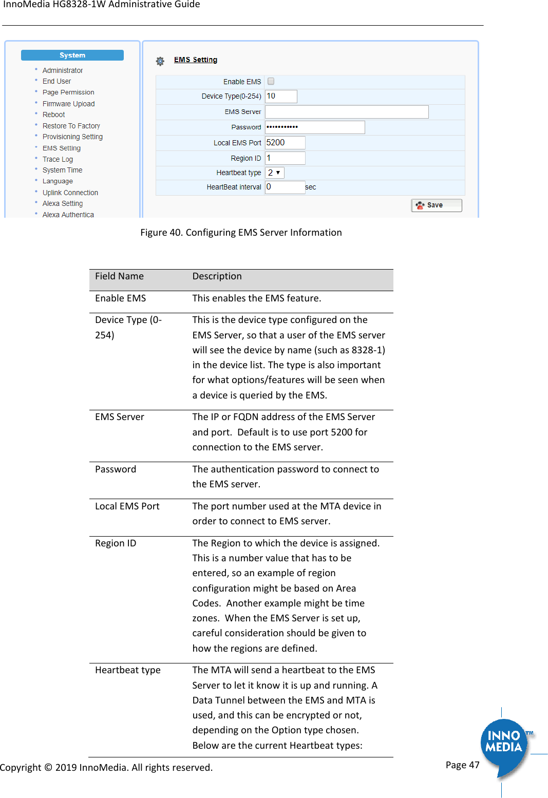 Page 47 of INNOMEDIA TECHNOLOGY HG-W-B03-0001 Smart Speakerphone User Manual