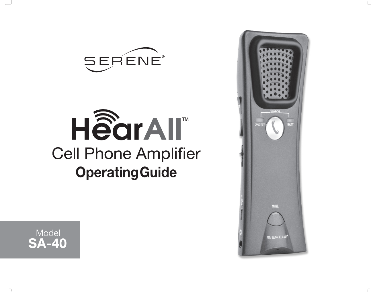 INTELLI INNOVATIONS SA40 Cell Phone Amplifier User Manual