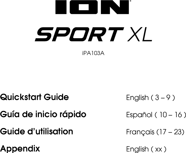 ION Audio IPA103A Wireless Rechargeable WaterResistant Speaker System