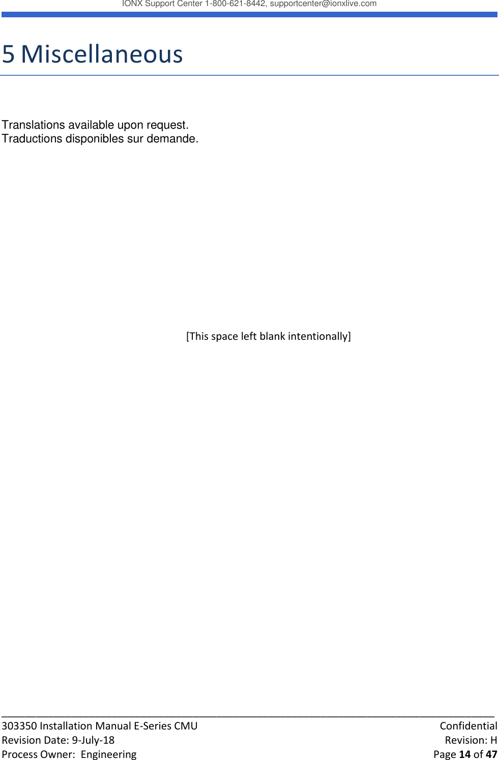 Page 14 of IONX CMUE6-A Communications Manager Unit User Manual Working T4 Install