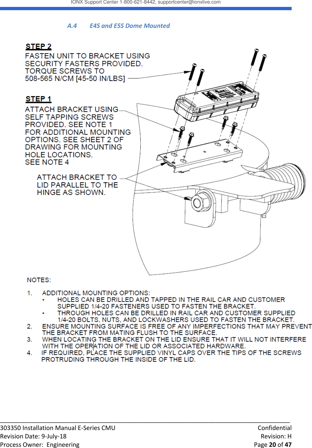 Page 20 of IONX CMUE6-A Communications Manager Unit User Manual Working T4 Install