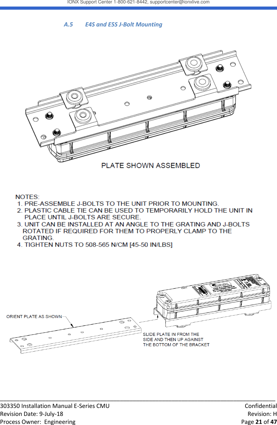 Page 21 of IONX CMUE6-A Communications Manager Unit User Manual Working T4 Install