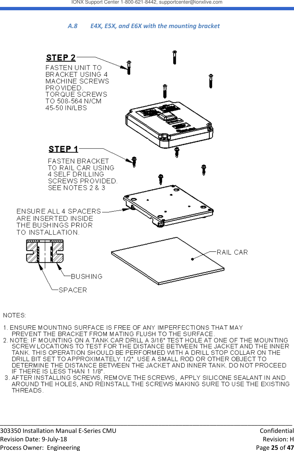 Page 25 of IONX CMUE6-A Communications Manager Unit User Manual Working T4 Install