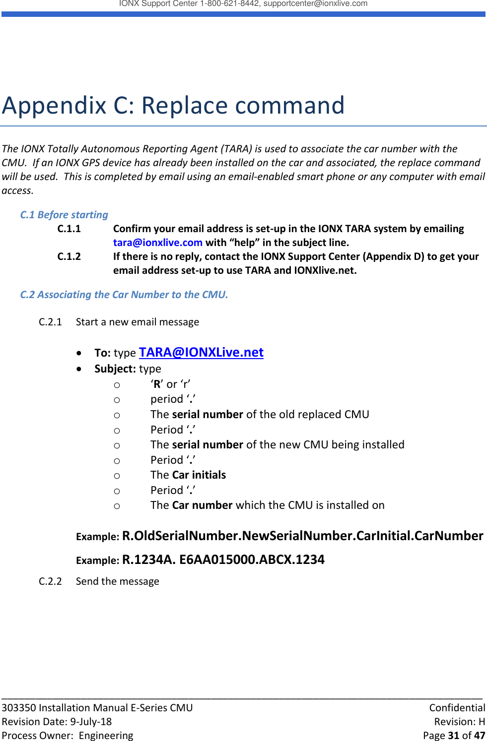 Page 31 of IONX CMUE6-A Communications Manager Unit User Manual Working T4 Install